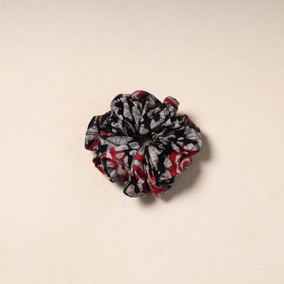 Black Handmade Cotton Elastic Rubber Band/Scrunchie