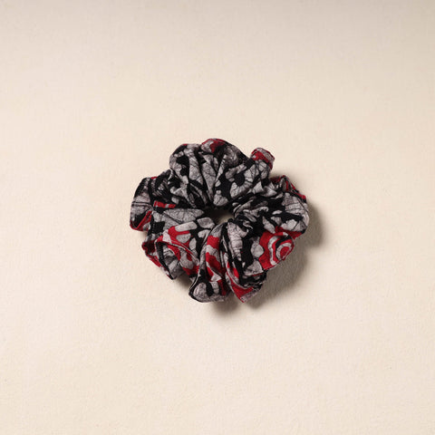 Black Handmade Cotton Elastic Rubber Band/Scrunchie