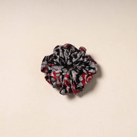 Black Handmade Cotton Elastic Rubber Band/Scrunchie