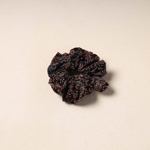 Black Handmade Cotton Elastic Rubber Band/Scrunchie