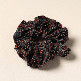 Black Handmade Cotton Elastic Rubber Band/Scrunchie