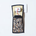 Black Handmade Cotton Fabric Mobile Charging Holder 