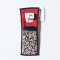 Black Handmade Cotton Fabric Mobile Charging Holder 