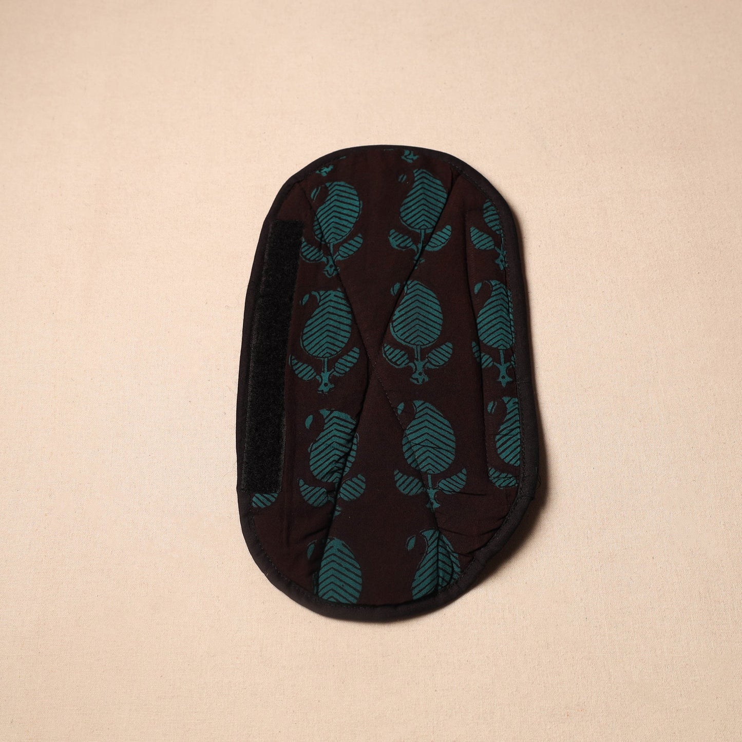 Buy Black Handmade Cotton Fridge Handle Cover