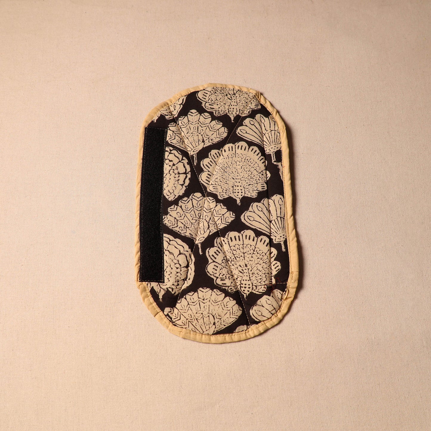 Black - handmade cotton fridge handle cover 12 - handcrafted