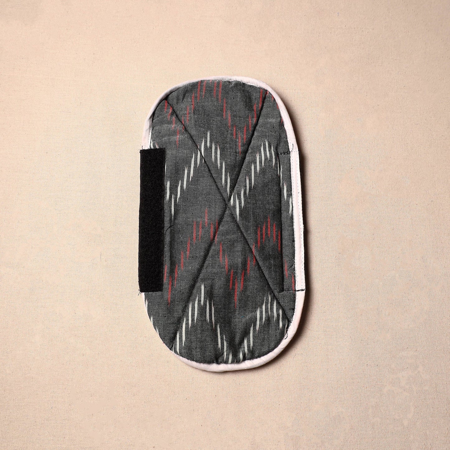 Buy  Handmade Cotton Black Fridge Handle Cover 12