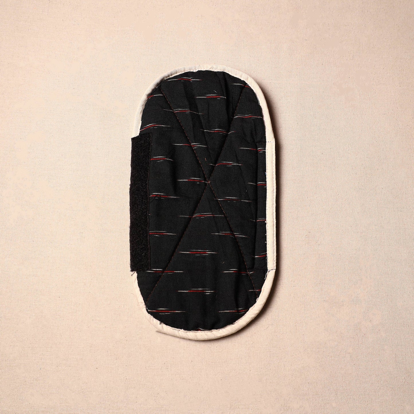 Buy  Handmade Cotton Black Fridge Handle Cover