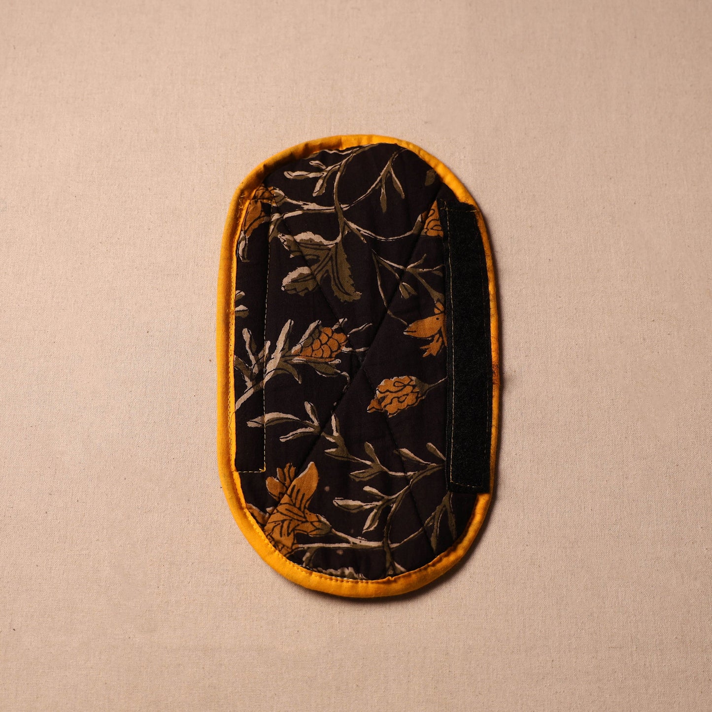 Buy Handmade Cotton Black Fridge Handle Cover