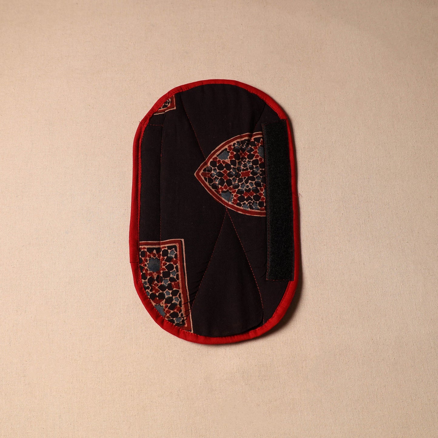 Buy Black Handmade Cotton Fridge Handle Cover