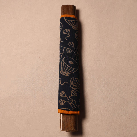 Buy Handmade Cotton Black Fridge Handle Cover 51