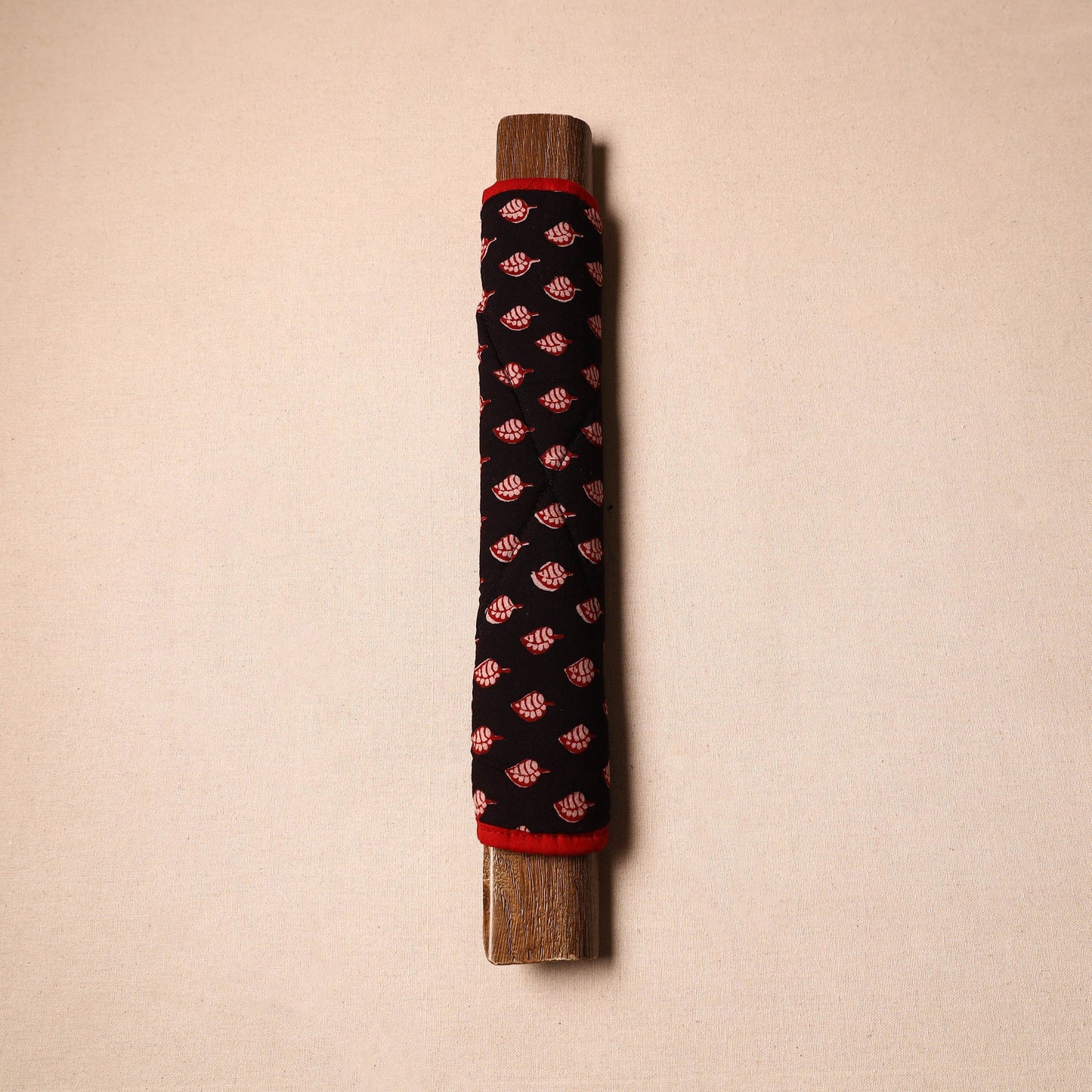 Buy Handmade Cotton Black Fridge Handle Cover