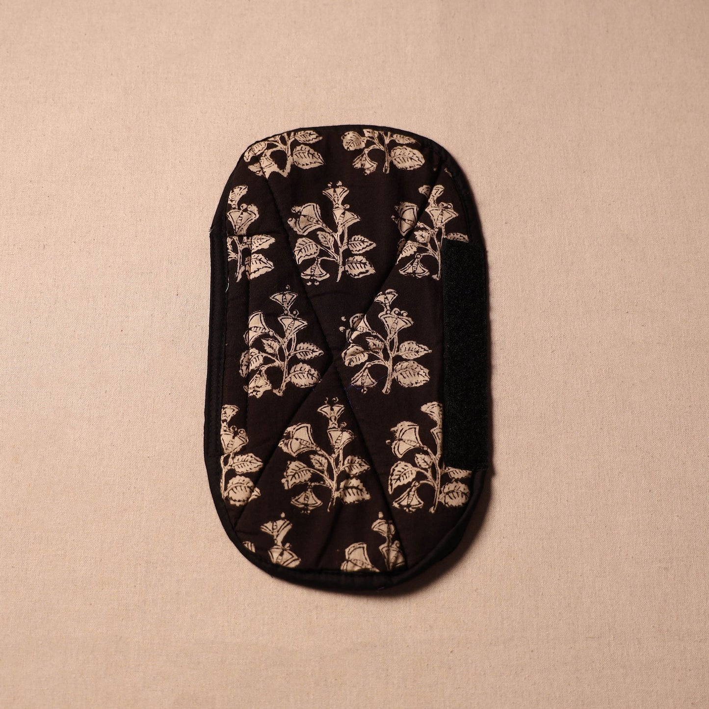 Buy Handmade Cotton Black Fridge Handle Cover