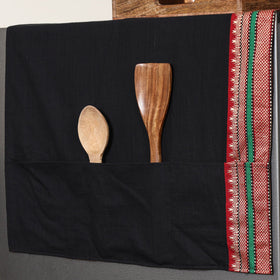 Black - handmade cotton fridge top cover with multiple