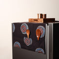 Black - handmade cotton fridge top cover with multiple