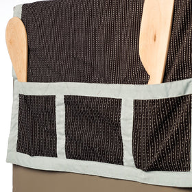 Black Hand Block Printing Cotton Fridge Top Cover