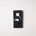 Black Handmade Cotton Mobile Charging Holder