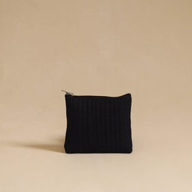 Black - handmade cotton multipurpose utility pouch (set