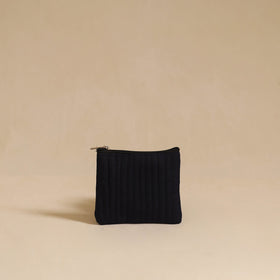 Black - handmade cotton multipurpose utility pouch (set