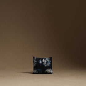 Black - handmade cotton multipurpose utility pouches (set