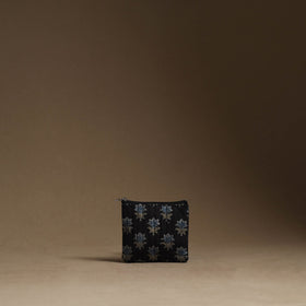 Black - handmade cotton multipurpose utility pouches (set