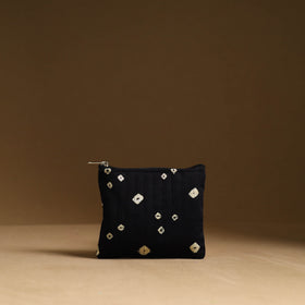 Black - handmade cotton multipurpose utility pouches (set