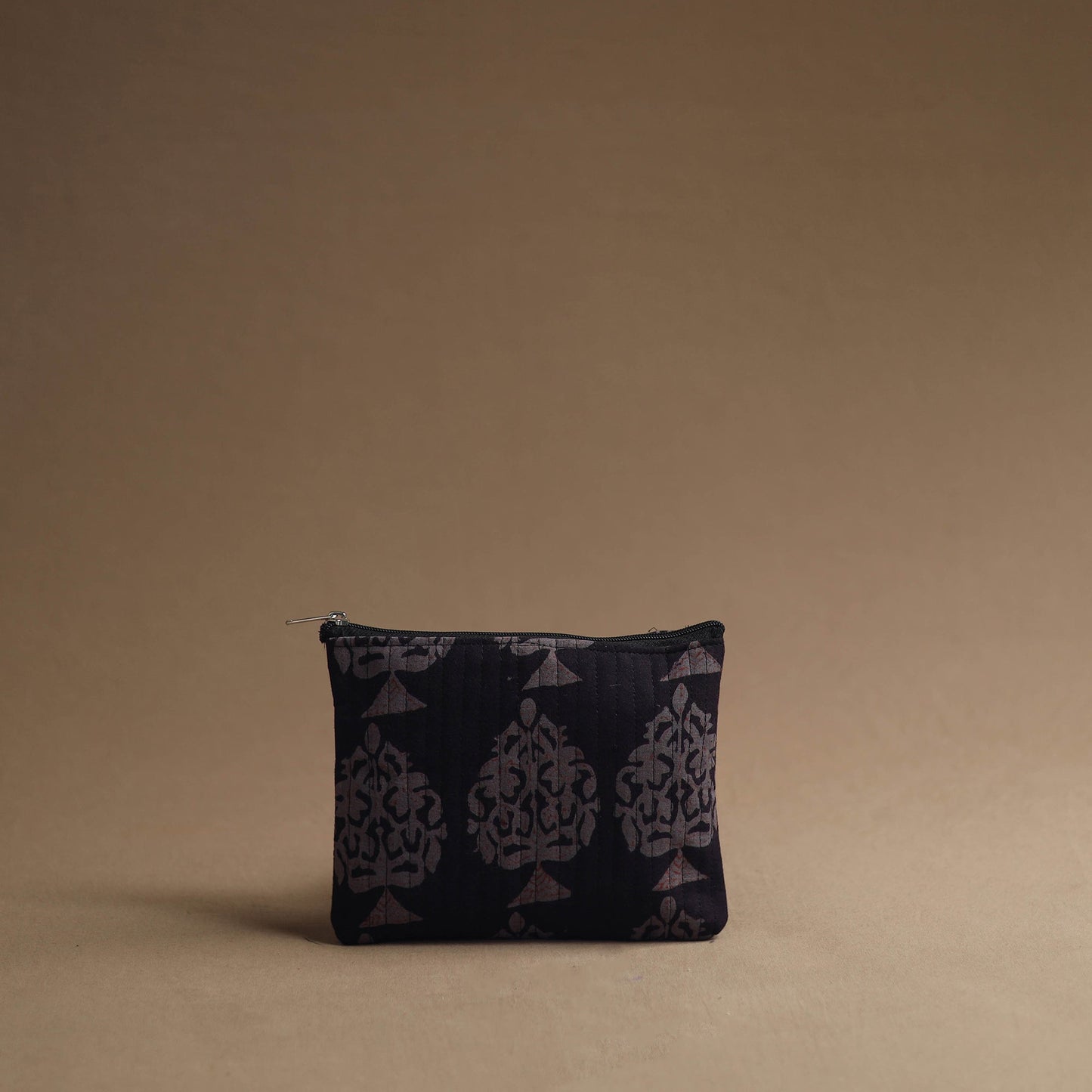 Black - handmade cotton multipurpose utility pouches (set