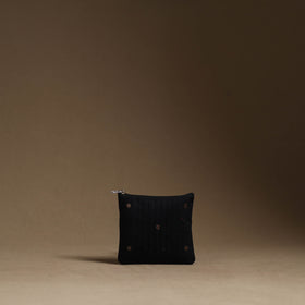 Black - handmade cotton multipurpose utility pouches (set