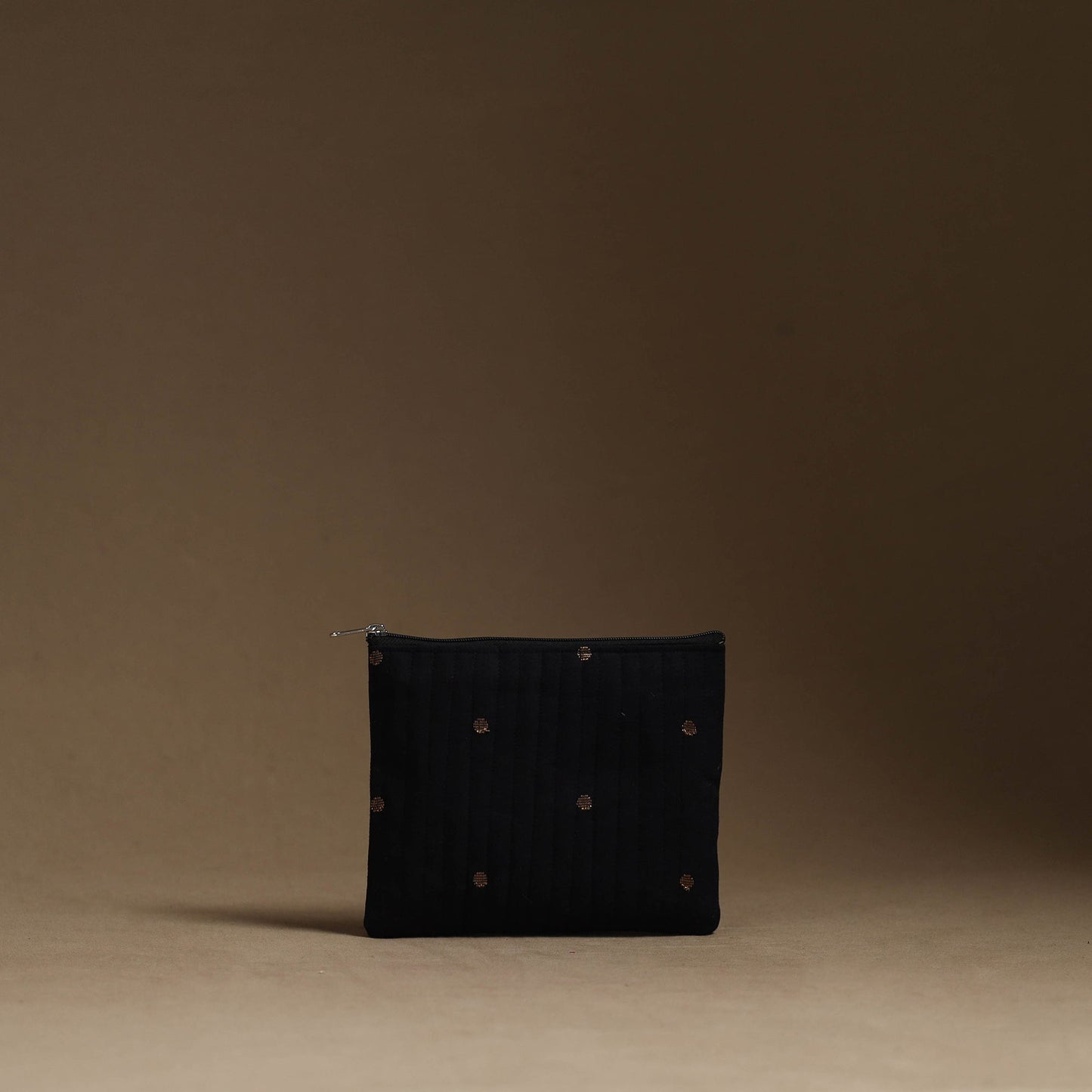 Black - handmade cotton multipurpose utility pouches (set