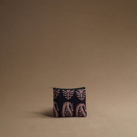 Black Handmade Cotton Multipurpose Utility Pouches (set of 3)