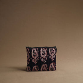 Black Handmade Cotton Multipurpose Utility Pouches (set of 3)