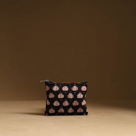 Black - handmade cotton multipurpose utility pouches (set