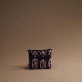 Black - handmade cotton multipurpose utility pouches (set