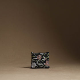 Black - handmade cotton multipurpose utility pouches (set