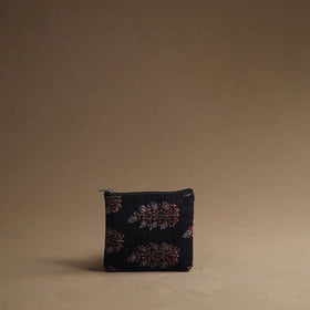 Black - handmade cotton multipurpose utility pouches (set