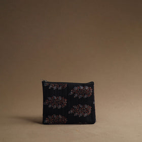 Black - handmade cotton multipurpose utility pouches (set