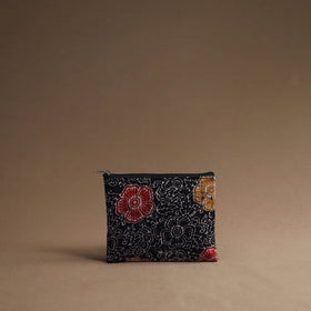 Black - handmade cotton multipurpose utility pouches (set