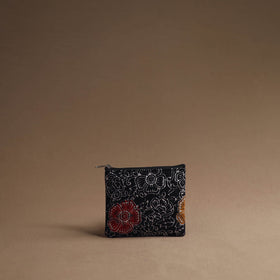 Black - handmade cotton multipurpose utility pouches (set