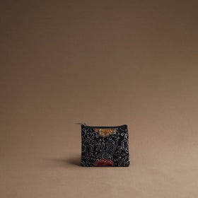 Black - handmade cotton multipurpose utility pouches (set