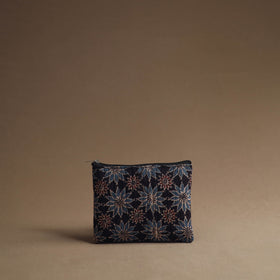 Black - handmade cotton multipurpose utility pouches (set