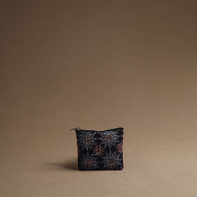 Black - handmade cotton multipurpose utility pouches (set