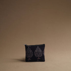 Black - handmade cotton multipurpose utility pouches (set