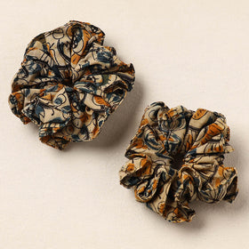 Black - handmade cotton rubber bands/scrunchies (set of 2)