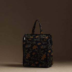 Black Handmade Cotton Shopping Hand bag