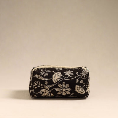  Black Handmade Cotton Toiletry Bag 