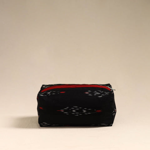  Black Handmade Cotton Toiletry Bag 
