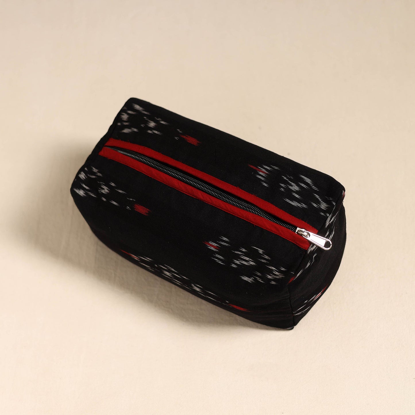  Black Handmade Cotton Toiletry Bag 