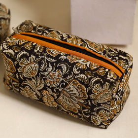  Black Handmade Cotton Toiletry Bags (Set of 3)