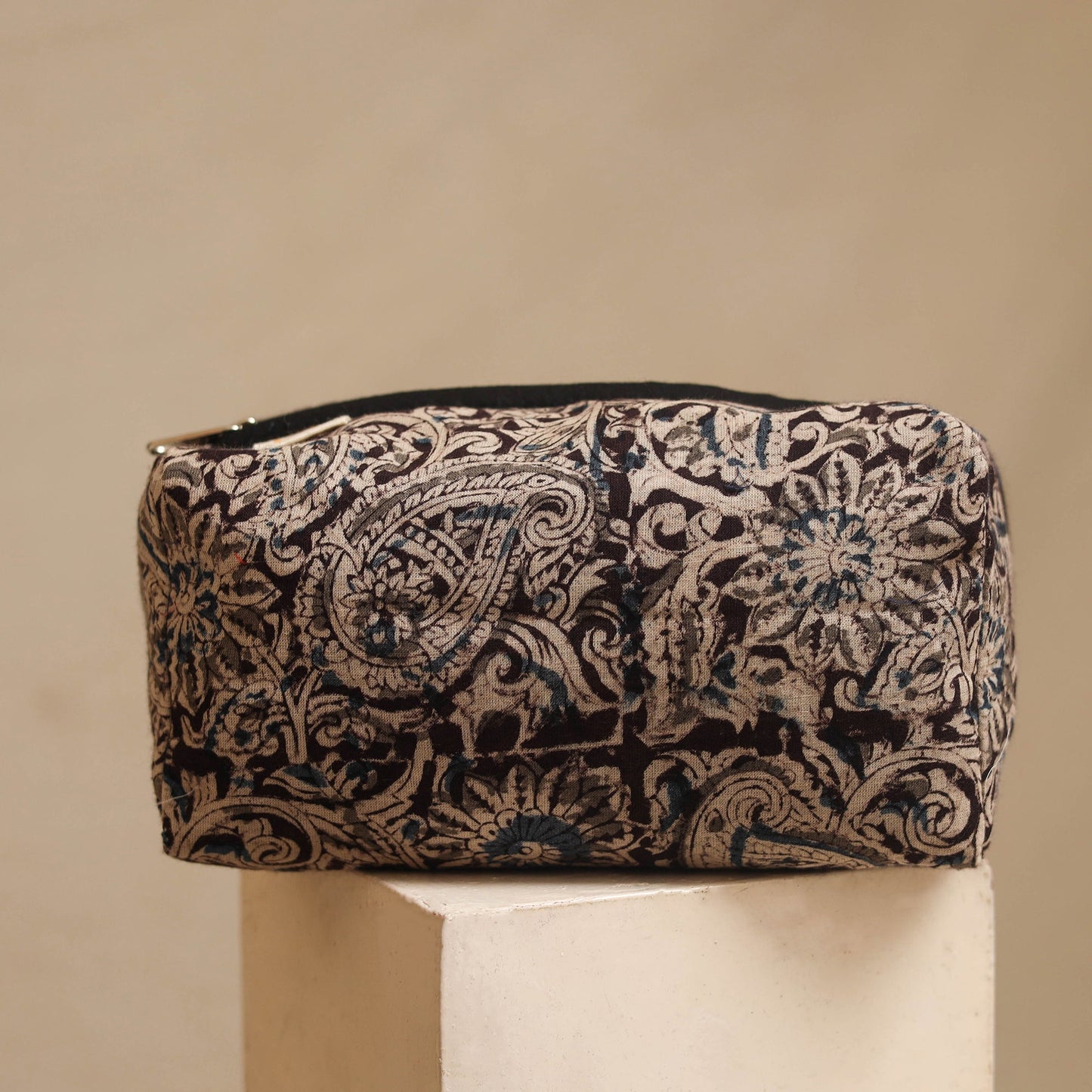 Black - handmade cotton toiletry bags (set of 3) 20