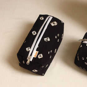 Black - handmade cotton toiletry bags (set of 3) 23