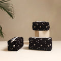 Black - handmade cotton toiletry bags (set of 3) 23